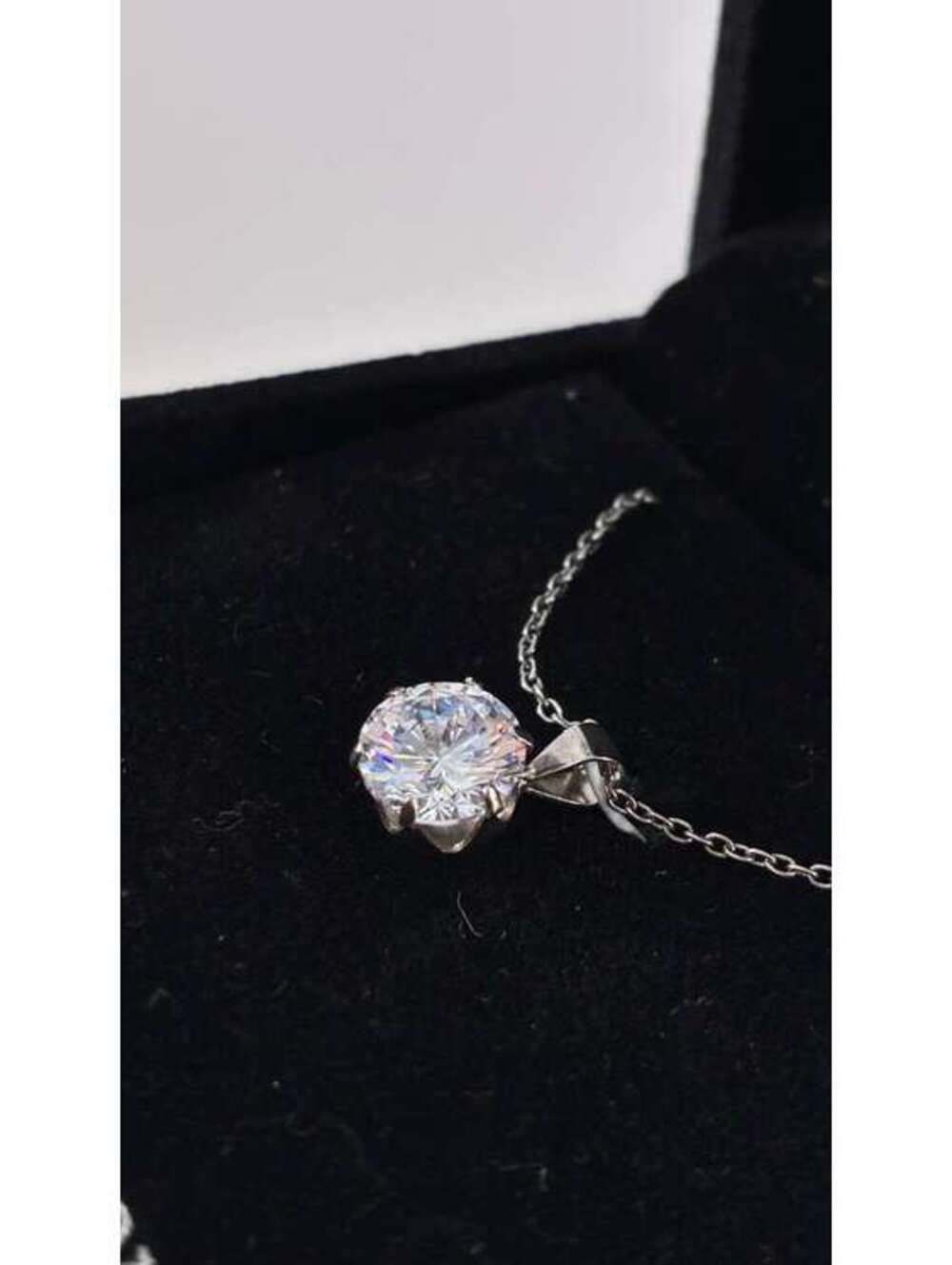 Gianni Bernini Sterling Silver Cubic Zirconia Pendant Necklace in Box - Picture 5 of 16